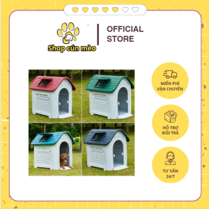 Chuồng Nhựa Nhà Châu Âu Dành Cho Thú Cưng Chó Mèo Có 3 Size Cho Pet Từ 15kg,30kg và 40kg